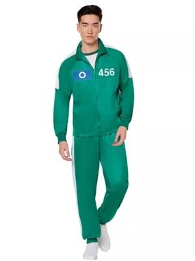 Adult Men Squid Game Player Halloween Costume NWT Size Large